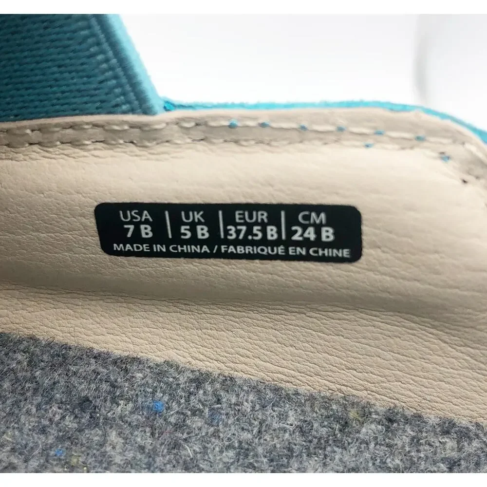 Spenco Womens Saylor Slip On Sneakers Size 7 Aqua Sea Blue Leather APMA NIB - Picture 11 of 11